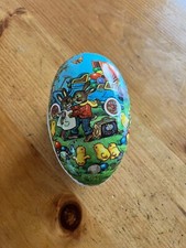 Vintage Papier-Mache 1950s Collectable Candy Sweets Easter Bunny Egg