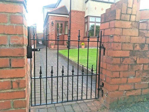 Single wrought iron - gate,