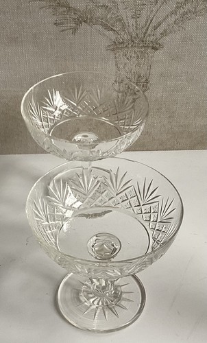 Pair lead cut crystal - lead,