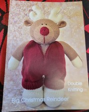 Big Christmas Reindeer Knitting By Post Knitting Pattern Booklet. VGC