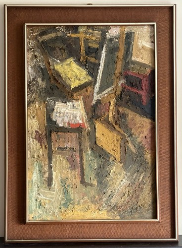 Mid century painting artist - of,