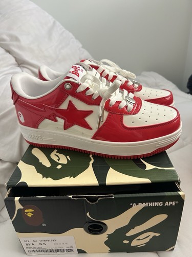 Bapesta red and white - bapesta,