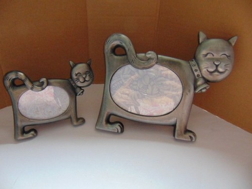 Cat shaped pewter photo - pewter,