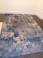 Dunelm Wonderlust blue rug 200