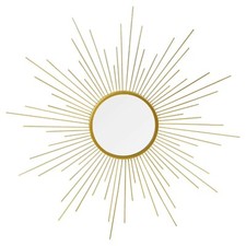 Gold Framed Round Golden Sun