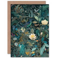 Audubon Style Birds Blooming