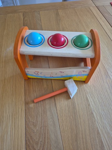 Children wooden mallet ball - children's,