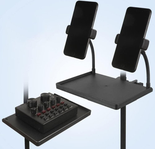Microphone stand tray clamp - tray,