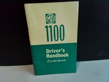 MG 1100 Owners Handbook