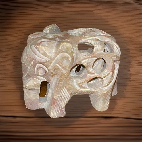 Hand carved soapstone - hand, mother