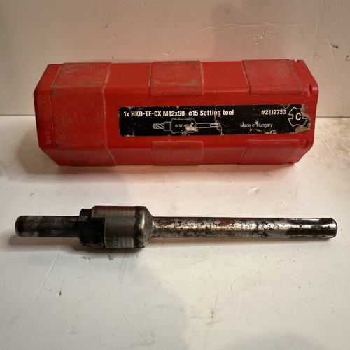 Hilti stop drill - drill, setting