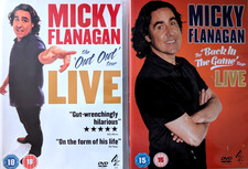 2x DVD - MICKY FLANAGAN - BACK IN THE GAME & OUT OUT - Stand Up Comedy FREE p&p