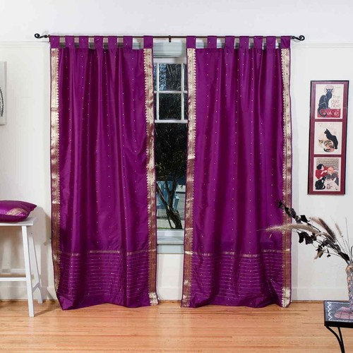 Violet red tab top sheer - violet,