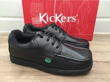 NEW BLACK LEATHER KICKERS