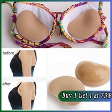 1 Pair Silicone Gel Bra Breast Enhancers Push Up Pads Chicken Fillet Insert UK