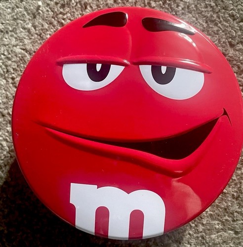 Red sweet tin - m&ms,