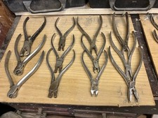 job lot of 12 vintage dental lab pliers