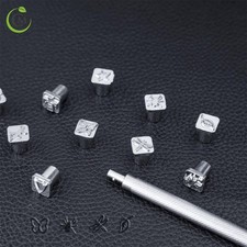 32 Piece Leather Craft Stamp Punch Set with Handle – Metal Stamping Tools for Le