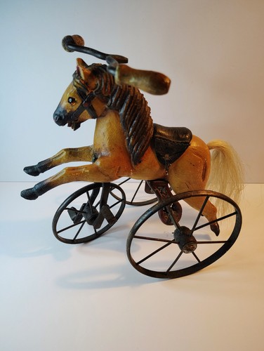 Antique toy tricycle horse - toy,