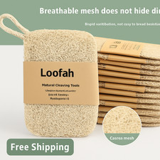6pcs natural loofah - loofah, dish