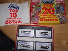 Dixons Top 10 Amstrad CPC Disk Set  WITH MANUALS  CIB  VERY RARE Rare 1984