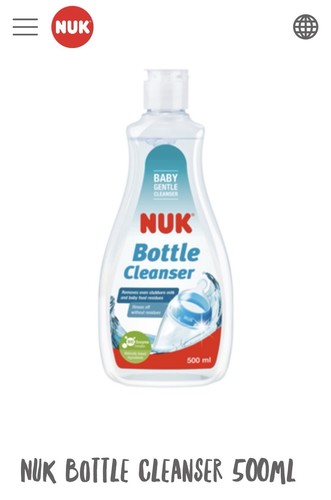 Nuk baby bottle cleanser - bottle, x