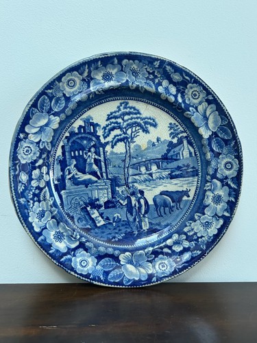 Antique staffordshire blue - antique,