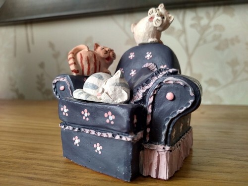 Collectible three cute kittens - collectible,
