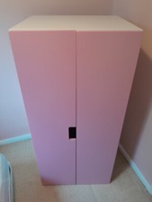IKEA Childrens Wardrobe STUVA **PINK DOORS** Good Condition