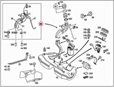 Mercedes-Benz C W203 Fuel Filler Neck Assembly A2034701920 Original