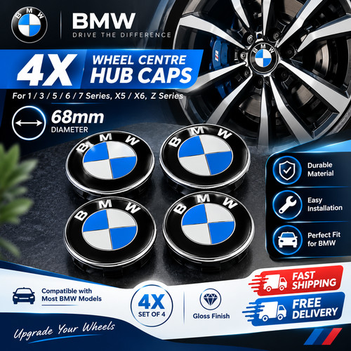 Bmw alloy blue wheel centre - blue,