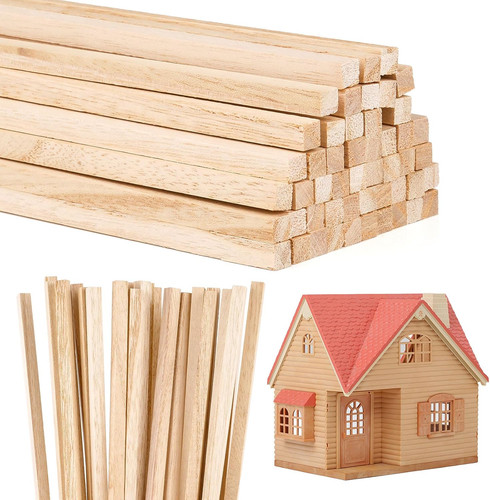 Balsa wood sticks - wood, pcs