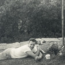 “Reclining MAN with COFFEE
