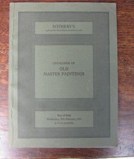 Sotheby's catalogue. Old Master Paintings 1983