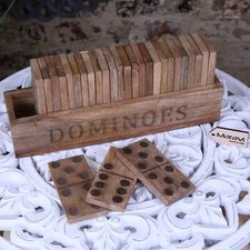 Mahua Wooden Domino Set with
