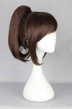 Short 35cm Medium Brown Ponytail Fashion Girl Cosplay Wigs Women Wig Ladies Wig