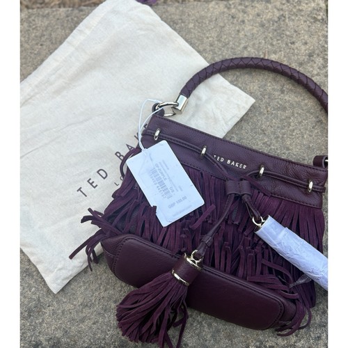 Ted baker purple leather suede - ted, leather/suede