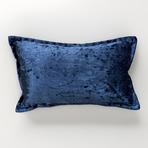 Blue crushed velvet scatter - blue,
