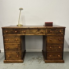 Pine Pedestal Desk