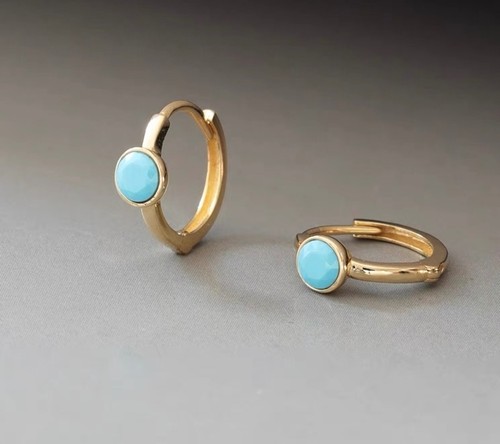 10ct solid gold turquoise - 10ct,