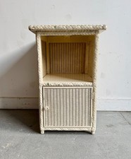 Vintage Wicker Bedside Table