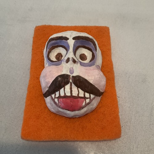 Vintage mexican painted - painted, paper
