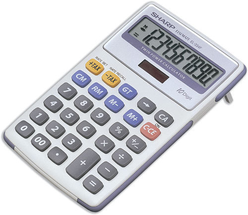 Sharp white and grey - sharp, 10-digit