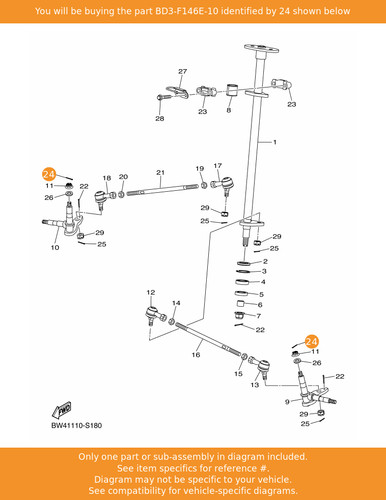Yamaha pin bd3 f146e 10 - 2,, oem