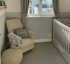 Laura Ashley Austen Natural Fabric Adult Chair Beige Biscuit Natural Armchair 