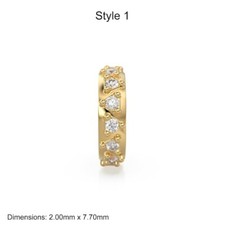 14K Solid Italian Gold Diamond