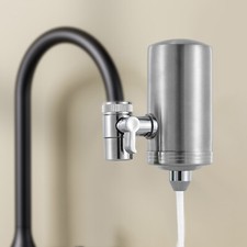 Kitchen Tap Filter Water Purifier Faucet Stainless Steel 1-5um Composite Outlet