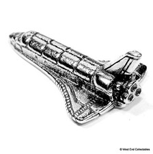 Space Shuttle Pin Brooch Badge - Stunning Detail - UK Handmade Space Exploration