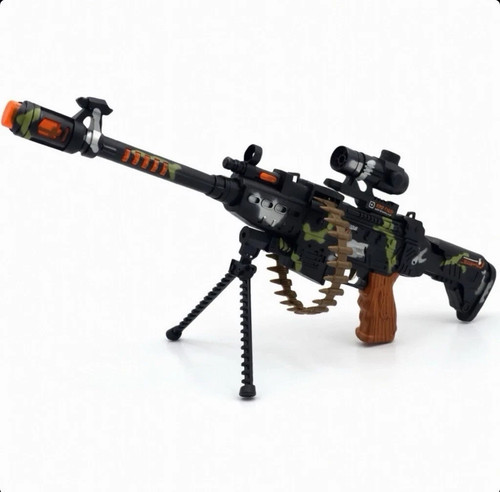 Toy machine gun with - gun,