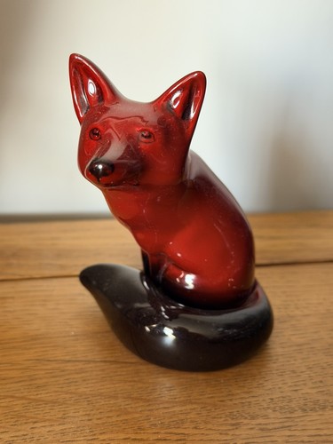 Royal doulton flambe seated - flambe,